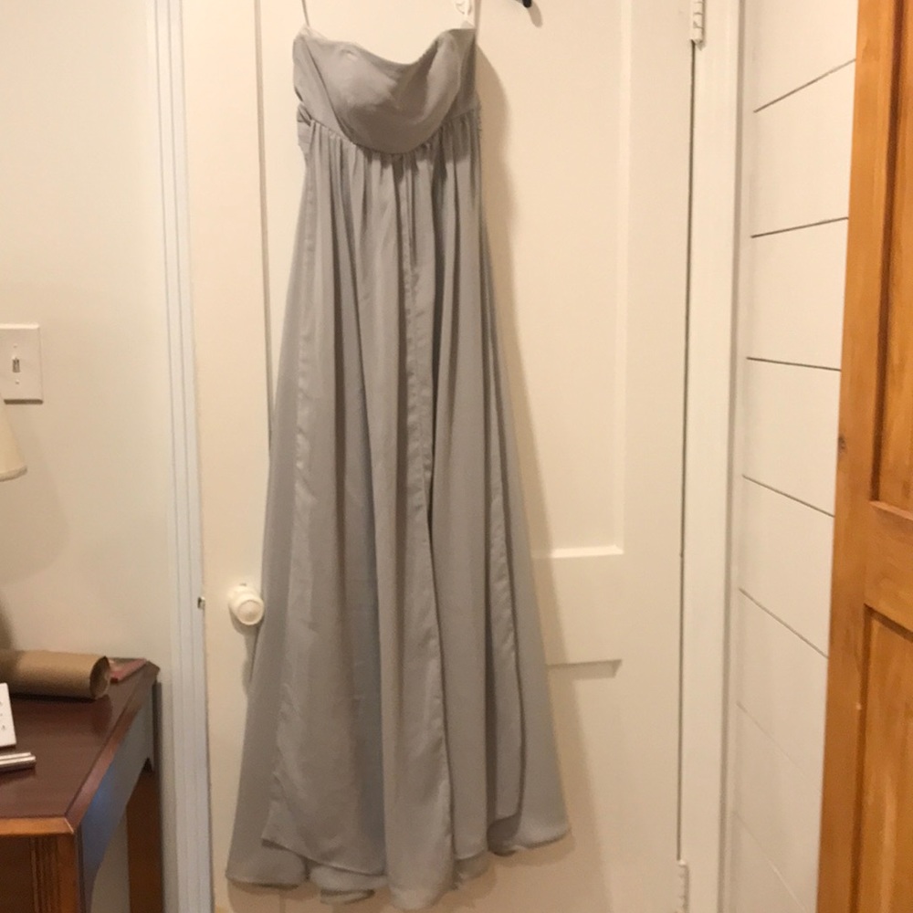 Bridesmaid dress grey